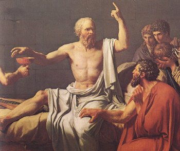 Socrates drinking the hemlock