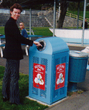 biec recycling bin at Park St