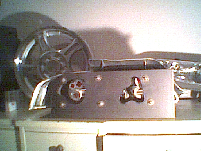 back of bracket w/light in it