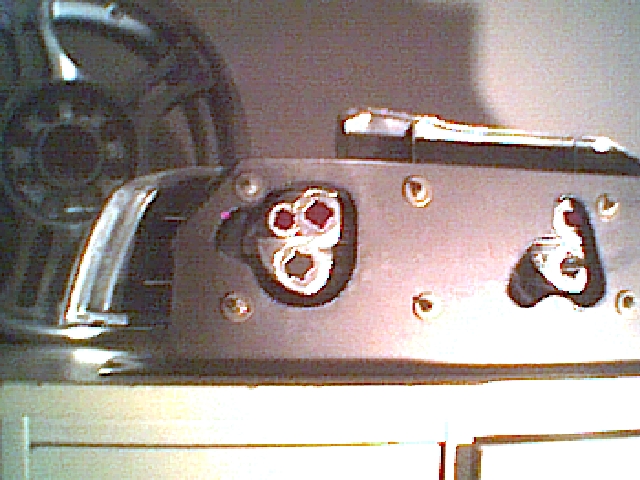 back of bracket w/light in it