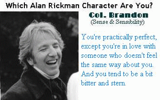 Which Alan Rickman Character are you?