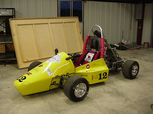 UL Lafayette's 2001 entry for the FSAE competition.