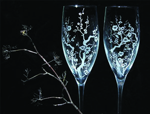 champagne glasses