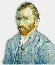Can you identify this famous painter?  This is an example of mouse over text.