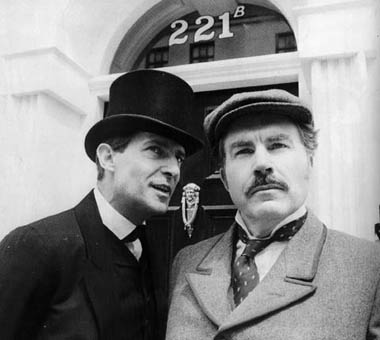 Jeremy Brett as Sherlock Holmes and David Burke as Dr.Watson 
taken from Diane N. Tran (A Dedication to Jeremy Brett)