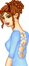 Pretty blueness...chopped off her bottom half...twas bad XP