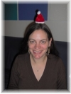 The Lovely Hannah, in a Fetching Festive Hat
