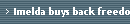 Imelda buys back freedom to shop in US