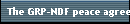 The GRP-NDF peace agreement