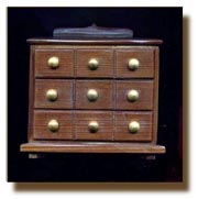 mini chest of drawers, 1980's