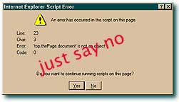 just say no to javascript errors