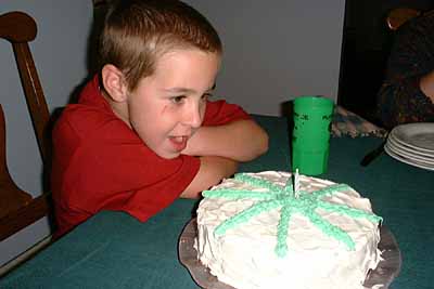 scott, with the birthday cake alan and kay made for me