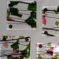 art glass coasters