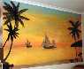 Tropical Sunset wall mural