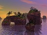Sunrise at Scattered Islands 3D Art