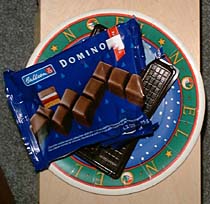  the gutted remains of the last package of domino-stein 
