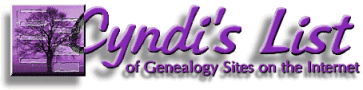 Cyndi's list of Genalogy Sites!
