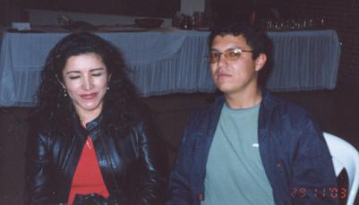 Mart�n y su novia.