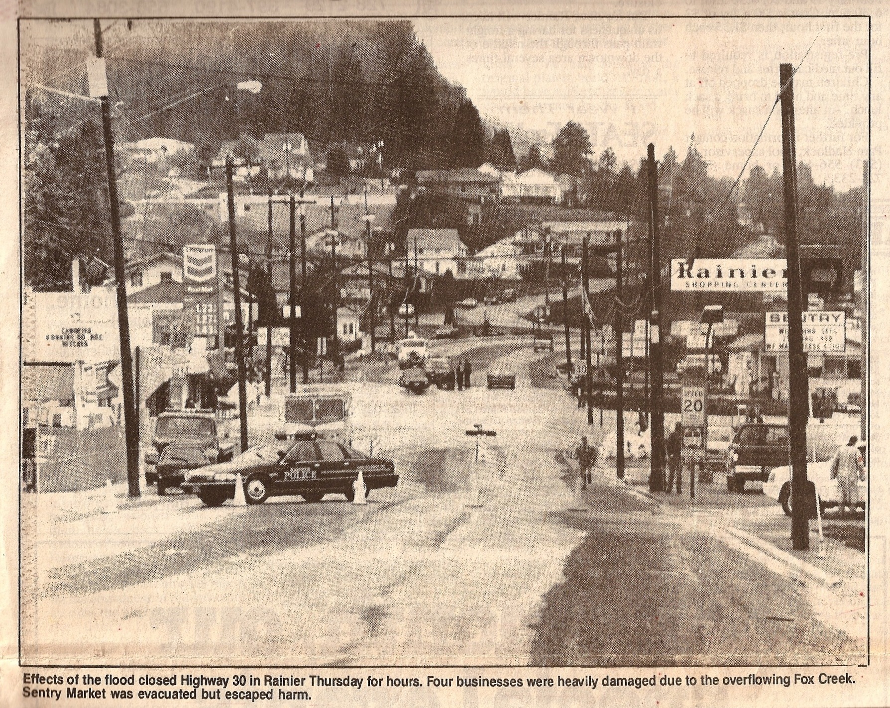 Rainier, Oregon's Storms, Floods, Fires and Earthquakes