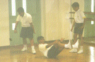Nusralla:~ WHY ARE u pushing me???Aziz:~you STOLE my girlfriend!!!!!!* plz note, they are only acting*