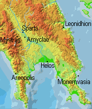 Laconia - Topographical Map