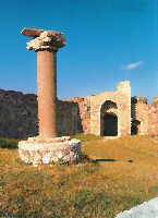 Inside the fortress at Methoni