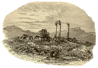 Ruins of the Temple of Zeus at Nemea, Artist Unknown in Wordsworth, C. Greece: Pictorial, Descriptive, Historical. London 1882