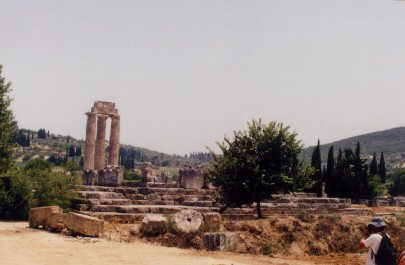 Remains of the 4th century BCE Temple of Zeus