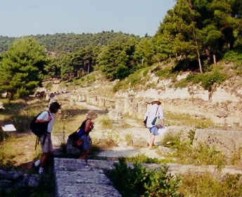 The long stoa at the Amphiareion
