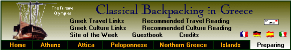 Main Image Map - Classical Backpacking in Ancient Greece