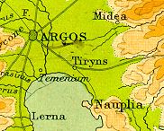 Old Map of Tiryns