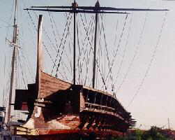The reconstructed trireme Olympias