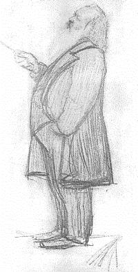 J. Brahms - pencil sketch