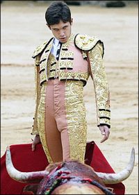 Young bullfighter