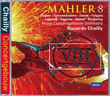 Riccardo Chailly&acute;s recording of Mahler  8 - CD cover