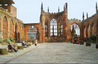 Ruins of Coventry Cathedral as they appear today (click for full-size)
