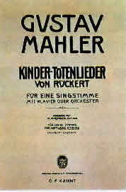 Gustav Mahler - Kinder Totenlieder (score)