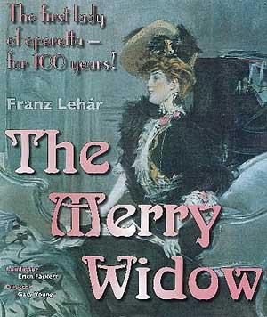 The Merry Widow - graphic for Lehar's operetta
