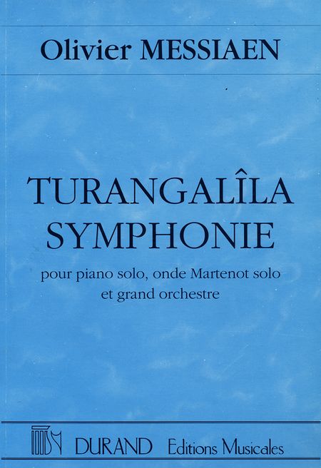 Cover of the score pub. by Durand