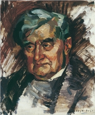 Portrait painting of Ralph Vaughan Williams