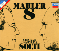 Georg Solti&acute;s recording of Mahler 8 - CD cover