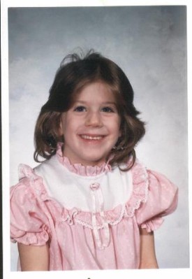 Pic of Erin looking very sweet in her pink dress