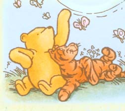 Pic of Tigger cuddling up to Pooh