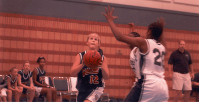 Rachel driving to the hoop at Nationals in Kenner