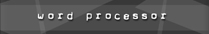 word processor software