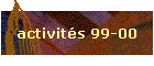 activit�s 99-00