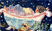 Painted silk quilts