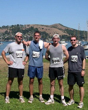 After a run like that, it is no wonder no women wanted to be in the photo with us.