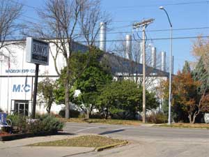 Figure 1 - Madison Kipp plant with new stacks