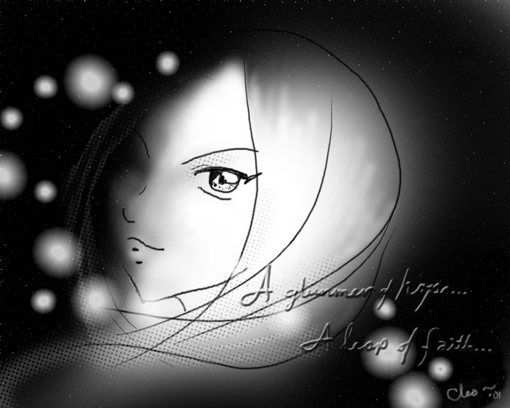 I was too lazy to draw the other eye XD ha ha ha 